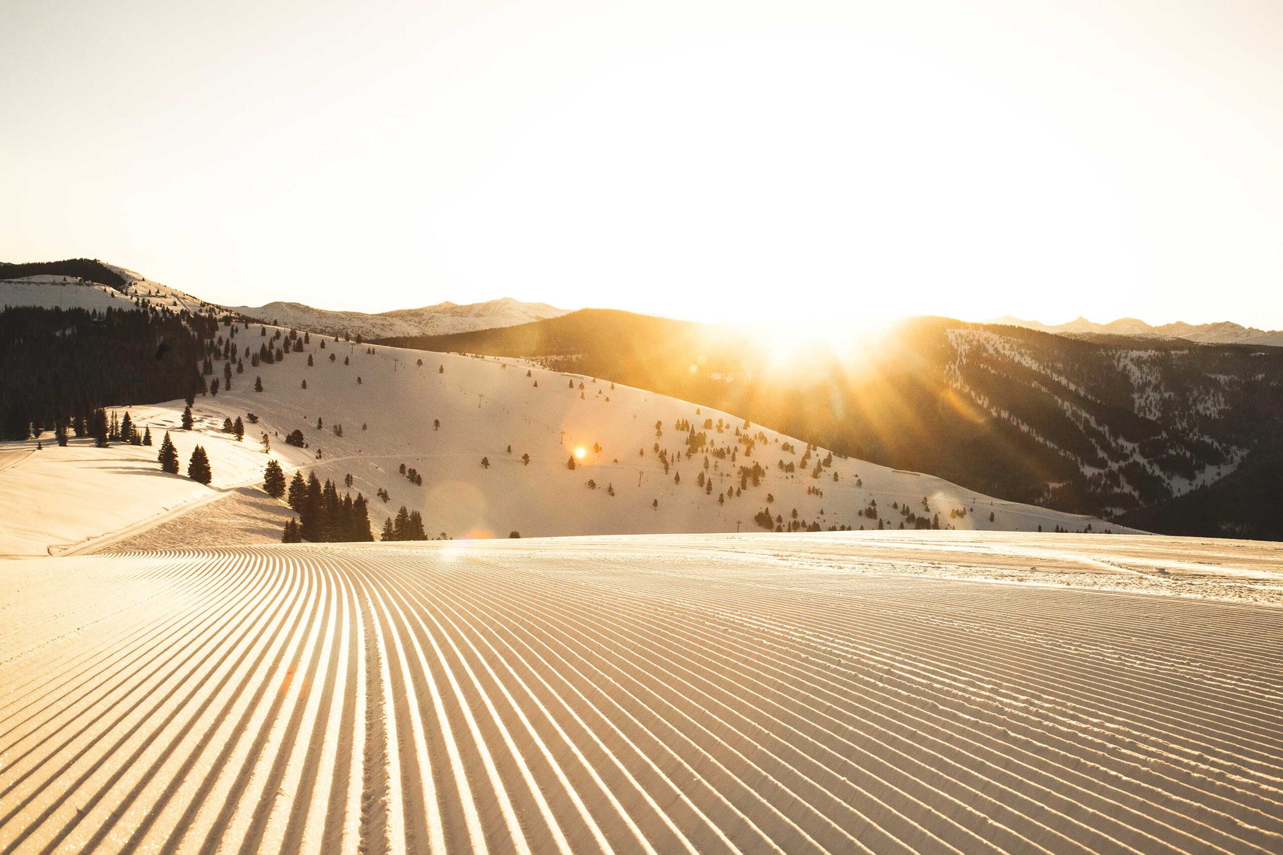 Vail Resorts groomed ski run